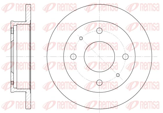 REMSA Тормозной диск 6568.00