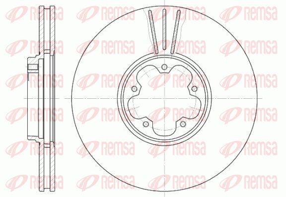 REMSA Тормозной диск 6608.10