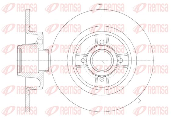 REMSA Тормозной диск 6698.00