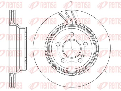 REMSA Тормозной диск 6760.10