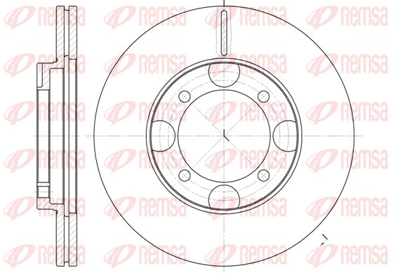 REMSA Тормозной диск 6827.10