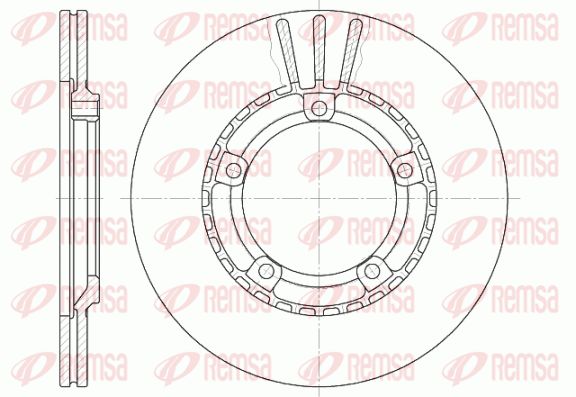 REMSA Тормозной диск 6870.10