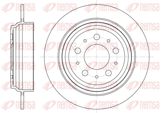 REMSA Тормозной диск 6924.00