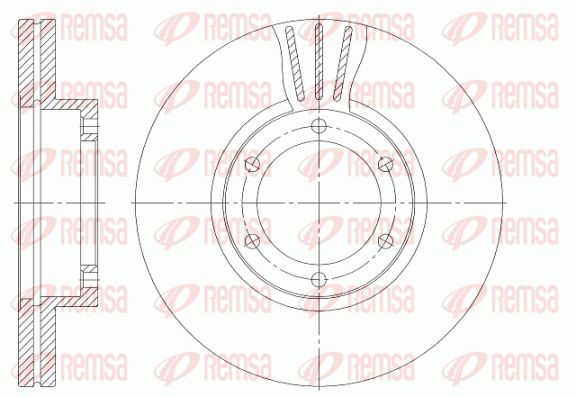 REMSA Тормозной диск 6951.10