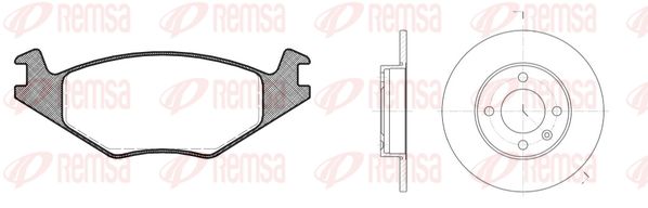 REMSA Комплект тормозов, дисковый тормозной механизм 8171.02