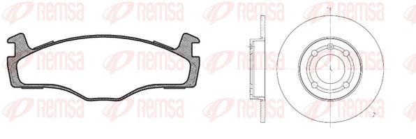REMSA Комплект тормозов, дисковый тормозной механизм 8171.04