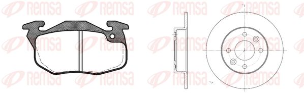 REMSA Комплект тормозов, дисковый тормозной механизм 8192.04