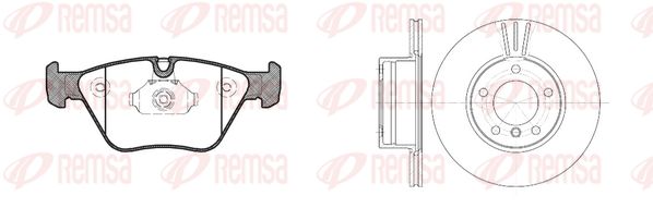 REMSA Комплект тормозов, дисковый тормозной механизм 8963.00