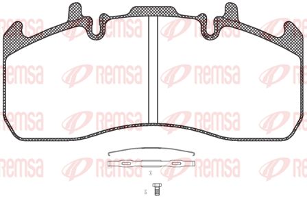 REMSA Комплект тормозных колодок, дисковый тормоз JCA 1317.00