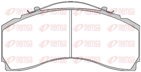 REMSA Комплект тормозных колодок, дисковый тормоз JCA 1480.00
