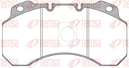 REMSA Комплект тормозных колодок, дисковый тормоз JCA 680.00