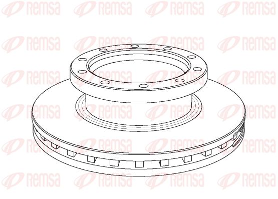 REMSA Тормозной диск NCA1061.20