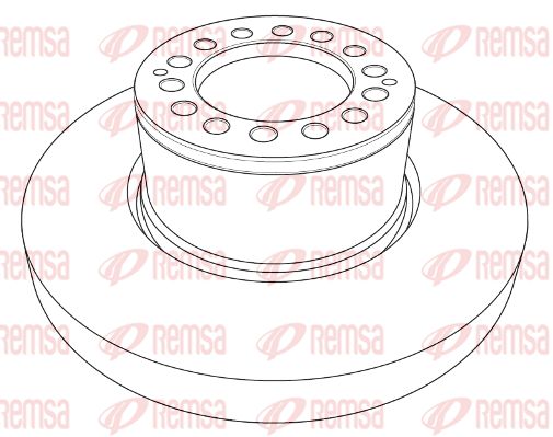 REMSA Тормозной диск NCA1205.10
