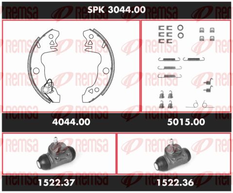 REMSA Pidurikomplekt,trummelpidur SPK 3044.00