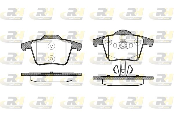 ROADHOUSE Комплект тормозных колодок, дисковый тормоз 21044.00