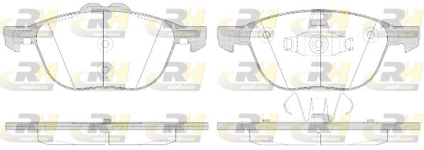ROADHOUSE Комплект тормозных колодок, дисковый тормоз 21082.50