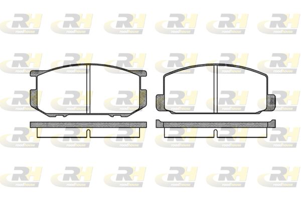ROADHOUSE Комплект тормозных колодок, дисковый тормоз 2109.00