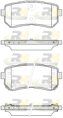 ROADHOUSE Комплект тормозных колодок, дисковый тормоз 21209.42