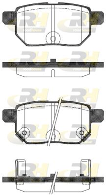 ROADHOUSE Комплект тормозных колодок, дисковый тормоз 21286.22