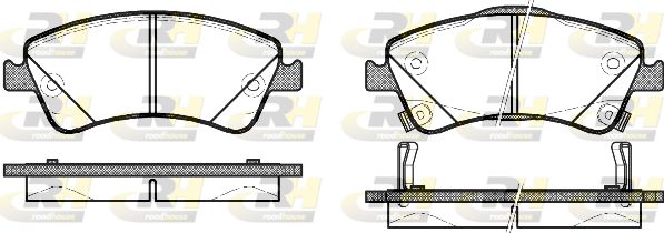 ROADHOUSE Комплект тормозных колодок, дисковый тормоз 21341.02