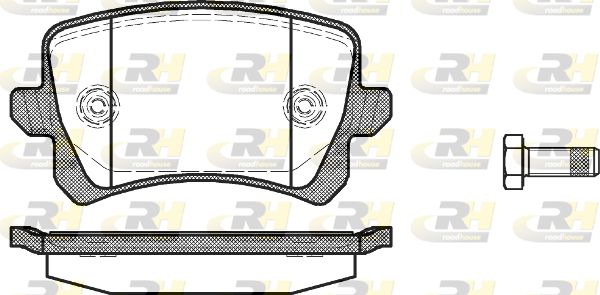 ROADHOUSE Комплект тормозных колодок, дисковый тормоз 21342.00