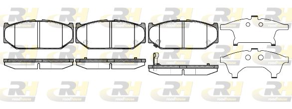 ROADHOUSE Комплект тормозных колодок, дисковый тормоз 21381.11