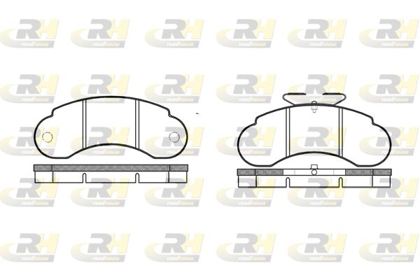 ROADHOUSE Комплект тормозных колодок, дисковый тормоз 2142.00