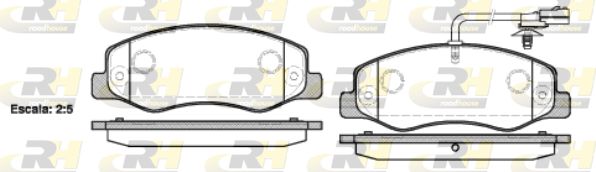 ROADHOUSE Комплект тормозных колодок, дисковый тормоз 21442.01