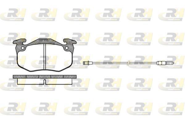 ROADHOUSE Комплект тормозных колодок, дисковый тормоз 2144.32