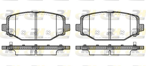 ROADHOUSE Комплект тормозных колодок, дисковый тормоз 21483.04