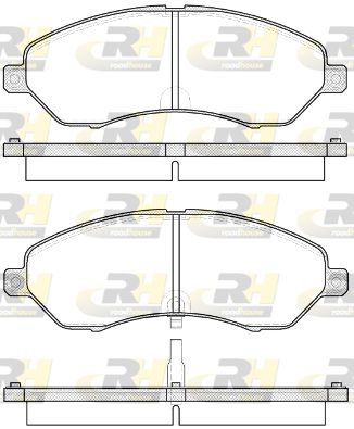 ROADHOUSE Комплект тормозных колодок, дисковый тормоз 21529.02