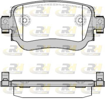 ROADHOUSE Комплект тормозных колодок, дисковый тормоз 21549.28