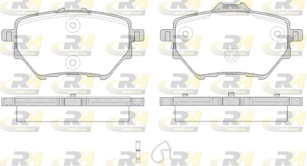 ROADHOUSE Комплект тормозных колодок, дисковый тормоз 21562.00