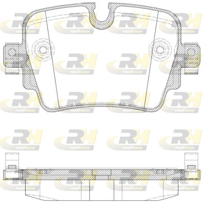 ROADHOUSE Комплект тормозных колодок, дисковый тормоз 21572.00