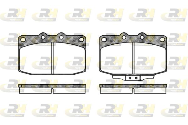 ROADHOUSE Комплект тормозных колодок, дисковый тормоз 2235.02
