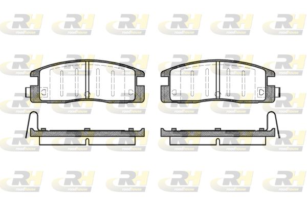 ROADHOUSE Комплект тормозных колодок, дисковый тормоз 2361.04