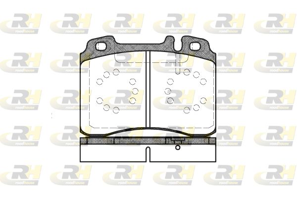 ROADHOUSE Комплект тормозных колодок, дисковый тормоз 2379.20