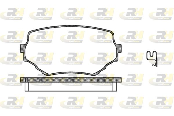 ROADHOUSE Комплект тормозных колодок, дисковый тормоз 2594.02