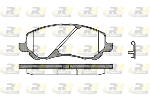 ROADHOUSE Комплект тормозных колодок, дисковый тормоз 2804.02