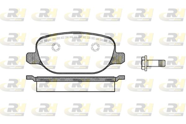 ROADHOUSE Комплект тормозных колодок, дисковый тормоз 2878.00