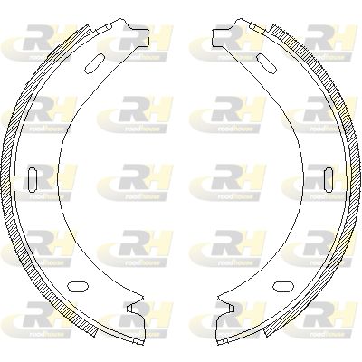 ROADHOUSE Комплект тормозных колодок, стояночная тормозная с 4713.01