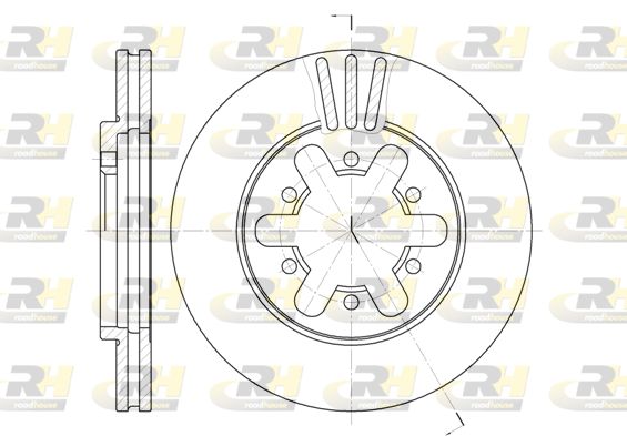 ROADHOUSE Тормозной диск 6450.10