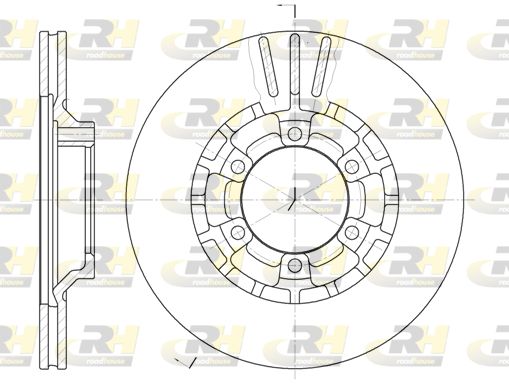 ROADHOUSE Тормозной диск 6464.10