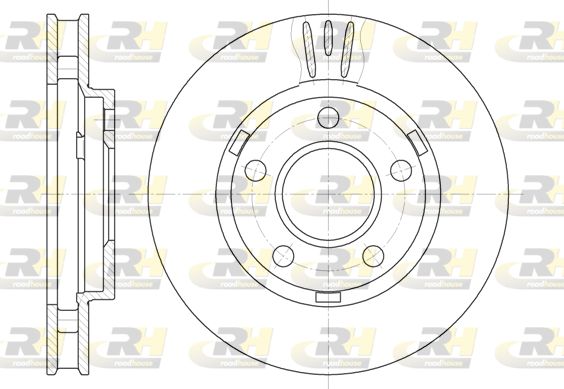 ROADHOUSE Тормозной диск 6581.10