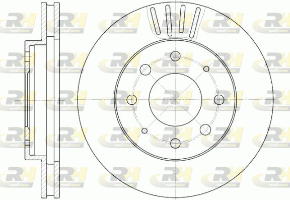 ROADHOUSE Тормозной диск 6625.10
