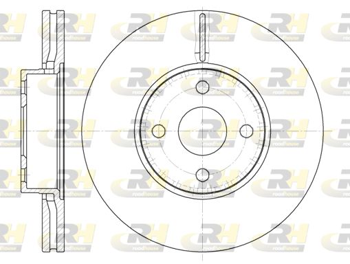 ROADHOUSE Тормозной диск 6704.10