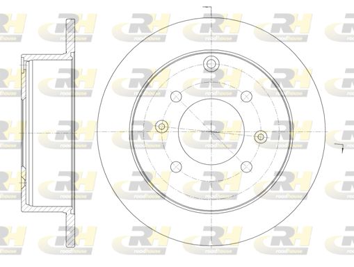 ROADHOUSE Тормозной диск 6757.00