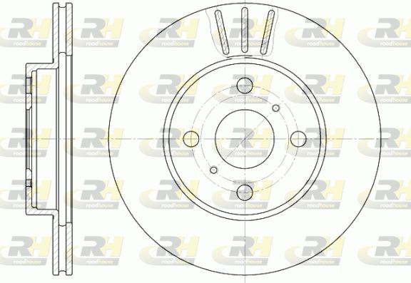 ROADHOUSE Тормозной диск 6814.10