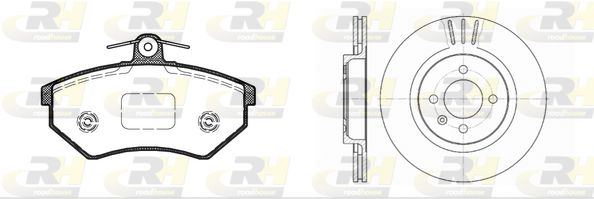 ROADHOUSE Комплект тормозов, дисковый тормозной механизм 8134.03