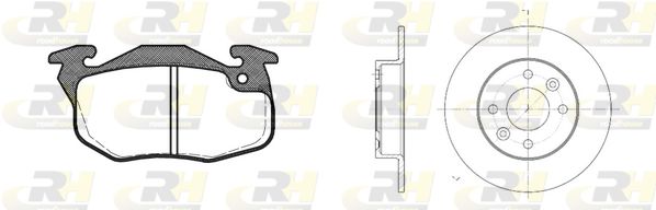 ROADHOUSE Комплект тормозов, дисковый тормозной механизм 8192.04